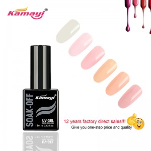 Kamayi Custom Brand Hot Sales 72 màu Màu chuyên nghiệp Uv Gel Nail Polish12ml Dành cho Móng tay