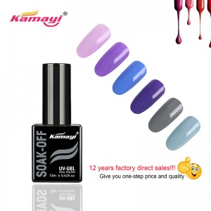 Kamayi Custom Private Label Nail Salon 72 Màu sắc Acrylic Gel Nail Ba Lan Ngâm bán Uv Gel vĩnh viễn Ba Lan cho bán buôn